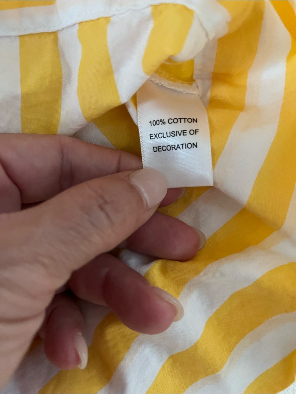 Christian Lacroix Yellow & White Striped Button-Down with Cherry Embellishments - Picture 4 of 9